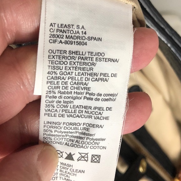 Retro Hoss Intropia Crossbody Handbag Vintage Leather Fur Bag Purse - Picture 12 of 13